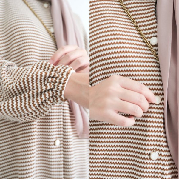ByMeldev Winter Stripes Cardi Top