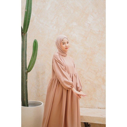 Babydoll Midi Tunic Busui dan Bumil Friendly
