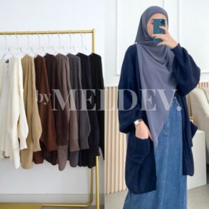 Bymeldev Bubbly Knit Cardigan Outer Rajut Jumbo