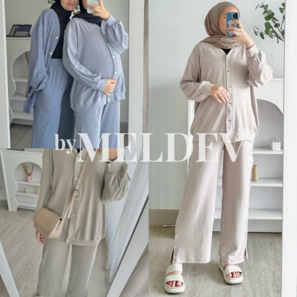 ByMeldev Button Cardi Set