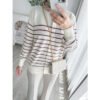 ByMeldev Cotton Stripes Cardigan Katun LD 110