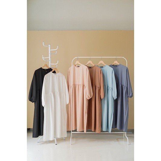 Babydoll Midi Tunic Busui dan Bumil Friendly