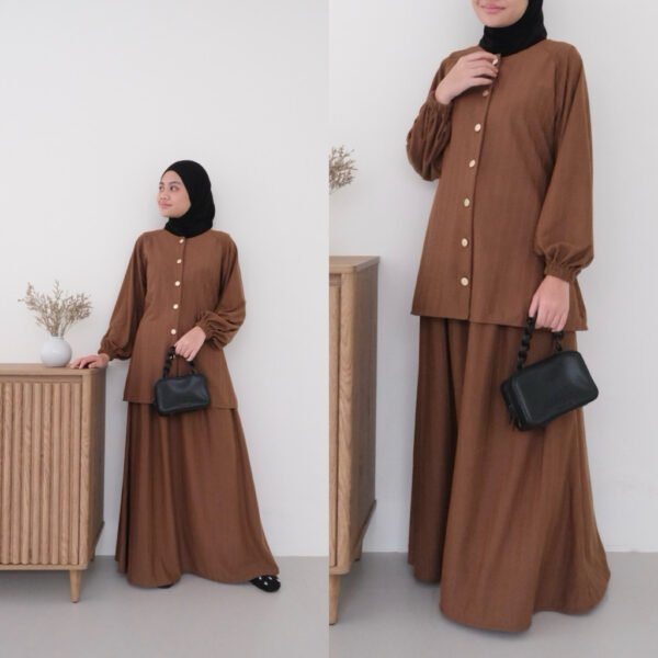 ByMeldev Raindrops Skirt Set Busui Bumil Friendly