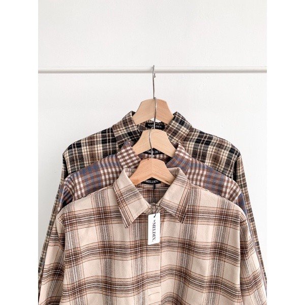 daa15ffb-8673-4f3a-b71f-1eda1dc16f5c.jpg Bymeldev Kemeja Oversized 100% Bahan Flanel Motif Kotak Kotak