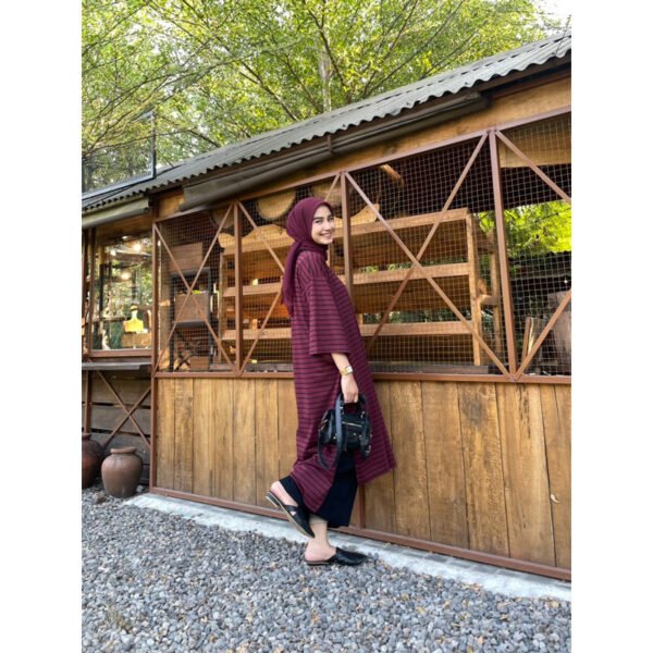 Bymeldev Basic Oversized Stripes Tunik Busui Nonbusui