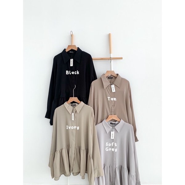 Bymeldev Narra Oversized Ruffle Shirt