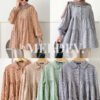 Bymeldev Flower Pearl Blouse Kancing Mutiara