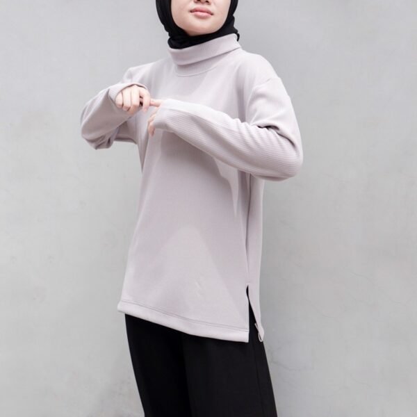 Basic Turtleneck Top Lengan Panjang Longsleeve Polos