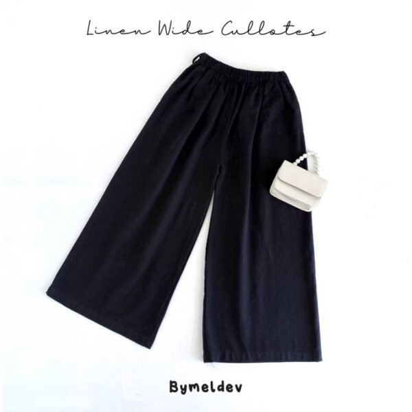 Bymeldev Linen Wide Cullotes Kulot Lebar