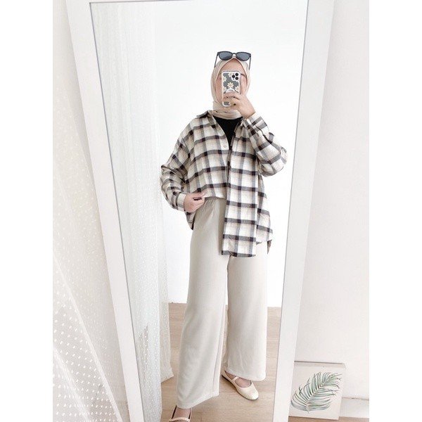 e55c1972-0e55-464f-ac54-f103fbd6dd73.jpg Bymeldev Kemeja Oversized 100% Bahan Flanel Motif Kotak Kotak