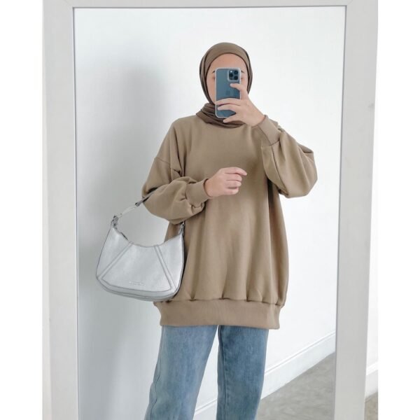 Basic Oversized Crewneck Sweater LD140cm