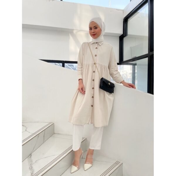 Button Midi Dress Bumil Friendly
