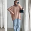Bymeldev Knit Batwing Oversize Top