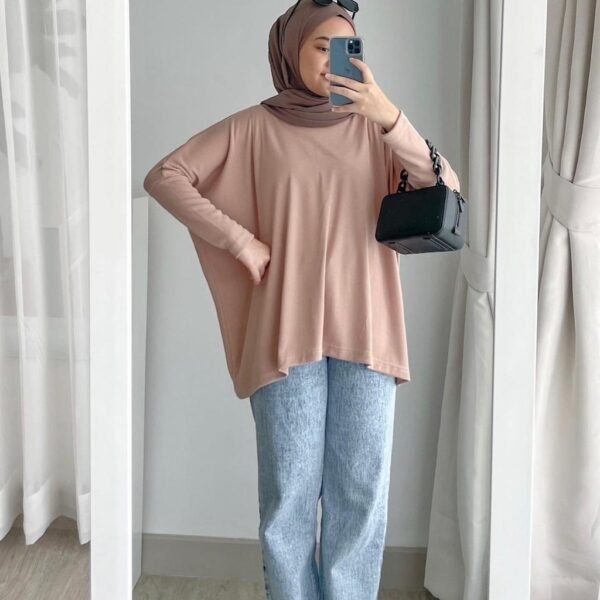 Bymeldev Knit Batwing Oversize Top