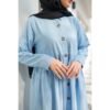 Button Midi Dress Bumil Friendly