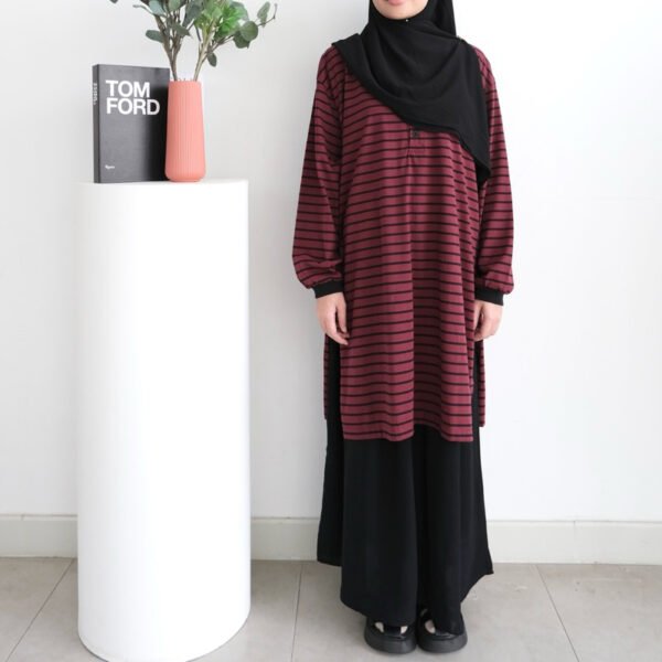 f13e464d-58c0-41d8-99d6-ec13eb719c18.jpg ByMeldev Button Stripes Polo Tunik Salur