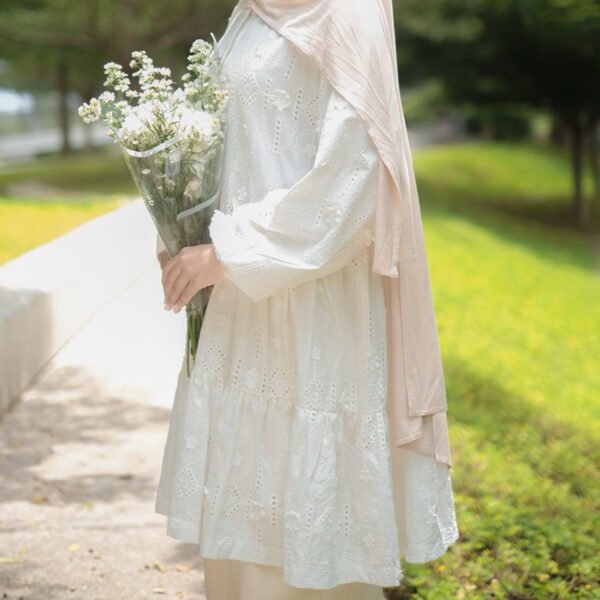 ByMeldev Premium 3D Cotton Flower Boho Korean Babydoll