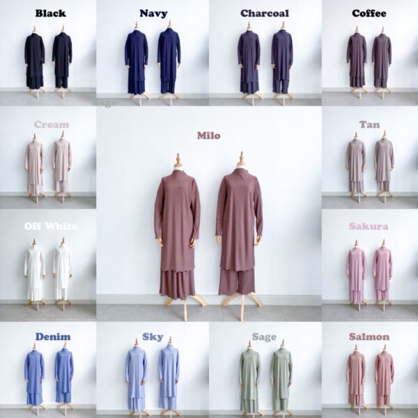 ByMeldev Zora Long Knit Set Busui Nonbusui