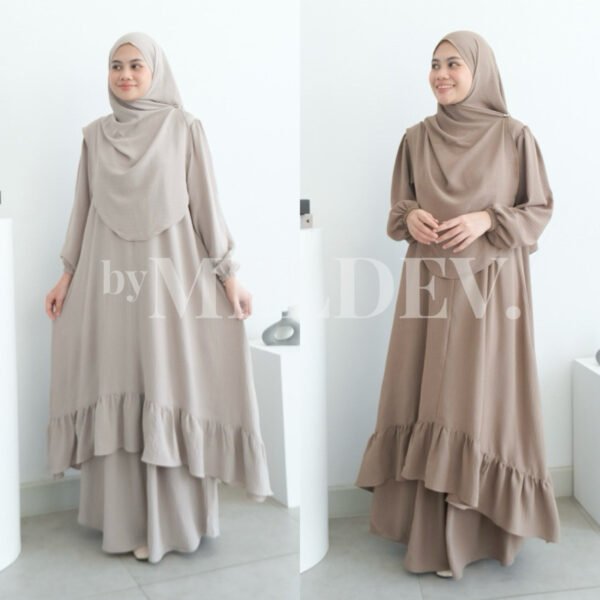 ByMeldev Ghania Tunik Hijab Set Umroh