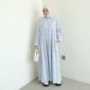 IMG_3489 ByMeldev Floral Stripes Cotton Dress Gamis Katun Salur