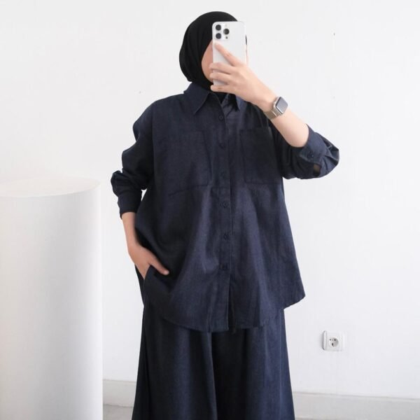 f281462278f84a348a095e02ba788110~tplv-aphluv4xwc-origin-jpeg ByMeldev Denim Shirt & Skirt Set