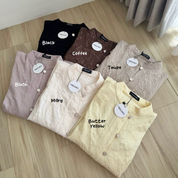 4220b9ae-887a-462b-96a8-2d17e41bed9d.jpg ByMeldev Sahara Floral Raya Shirt Atasan Lebaran Raya Idul Fitri