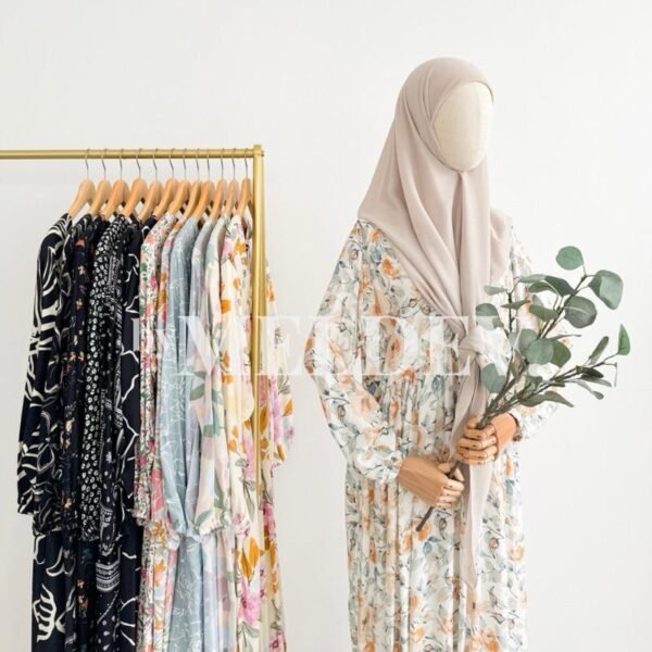 ByMeldev Dreamy Dress Gamis Rayon Daster Panjang