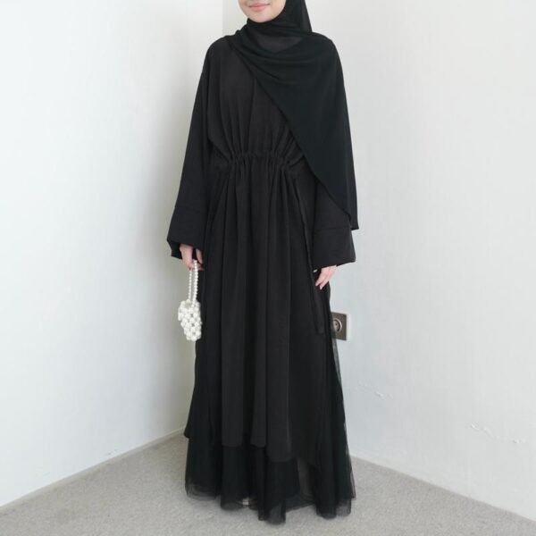 IMG_3809 ByMeldev Zara Crush Maxi Tunik Abaya Serut