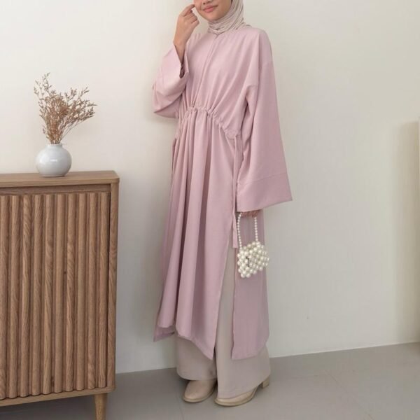 IMG_3810 ByMeldev Zara Crush Maxi Tunik Abaya Serut