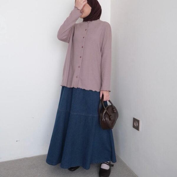 IMG_3844 ByMeldev Haira Knit Cardigan Basic Rib Knit Outer