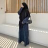 IMG_3861 ByMeldev Denim Knit Oversize Abaya Dress