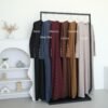 01a00534fc727dc7910bbfd4b91fba30.jpeg ByMeldev Kala Stripes Button Maxi Dress Abaya Salur Muslim Umroh Busui Nonbusui Jumbo