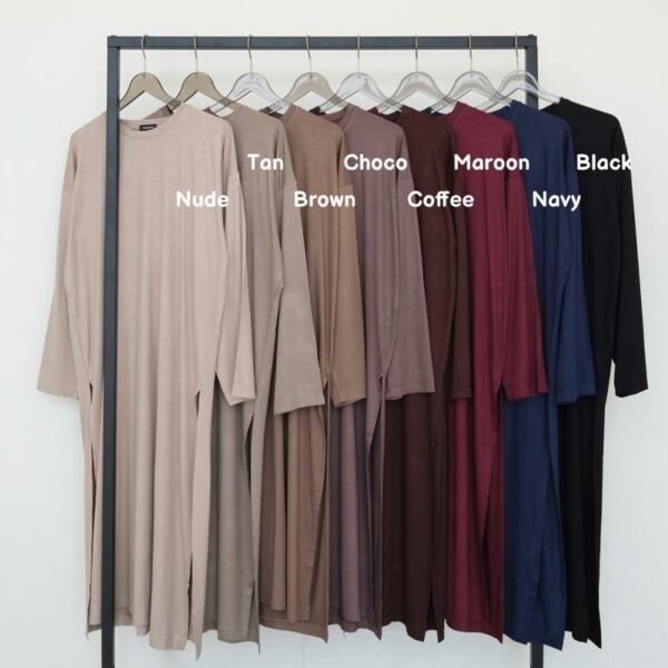 01a0242ac3ef72bf8f8cc774a9170f06.jpeg ByMeldev Basic Oversized Rayon Tunik Polos Busui Bumil Friendly Sportware