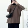 01a0904454d47f89bfaac44011136887.jpeg ByMeldev Knit Batwing Oversized Top Atasan Batwing Busui Nonbusui