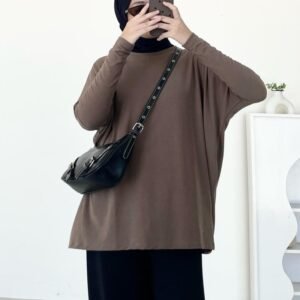 01a0904454d47f89bfaac44011136887.jpeg ByMeldev Knit Batwing Oversized Top Atasan Batwing Busui Nonbusui