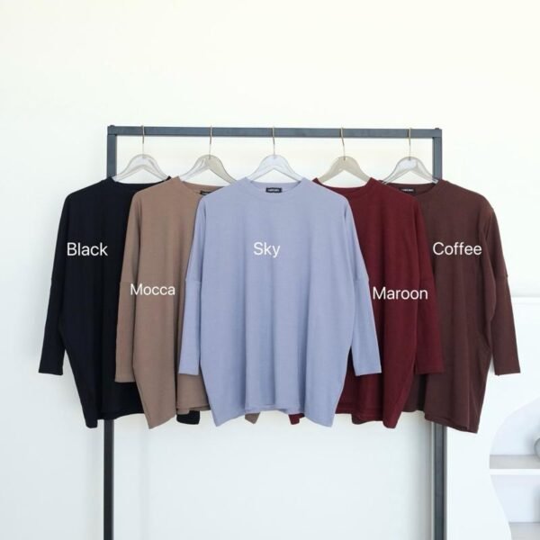 01a0904456f278bd9c2b8cc51c67d3a1.jpeg ByMeldev Knit Batwing Oversized Top Atasan Batwing Busui Nonbusui