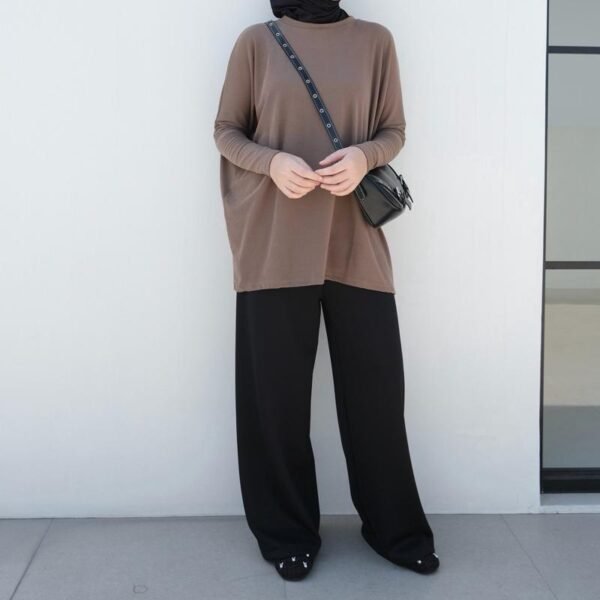 01a0904458ca7c178fc7d6a673459cbe.jpeg ByMeldev Knit Batwing Oversized Top Atasan Batwing Busui Nonbusui