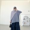 IMG_4732 ByMeldev Knit Batwing Oversized Top Atasan Batwing Busui Nonbusui